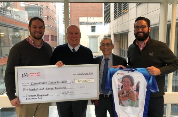 Elizabeth Alling Sewall Endowment for Breast Cancer Research Presents Check to Dana Farber Cancer Institute's Dr. Eric Winer